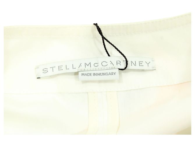 Stella Mc Cartney Blusa Stella McCartney com Manga Crescente em Algodão Branco - vista 4