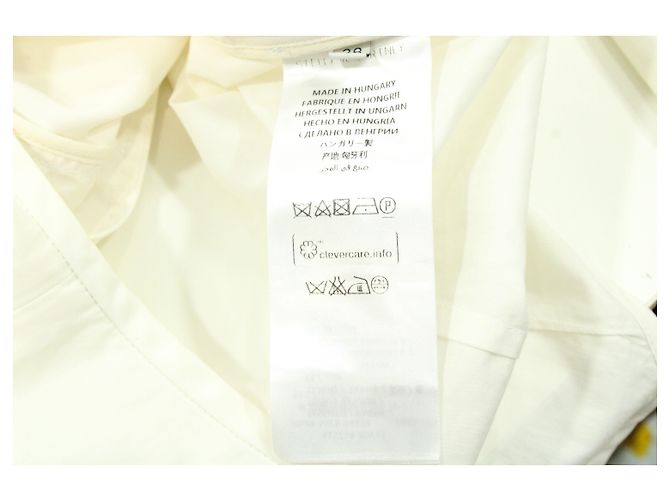 Stella Mc Cartney Blusa Stella McCartney com Manga Crescente em Algodão Branco - vista 5