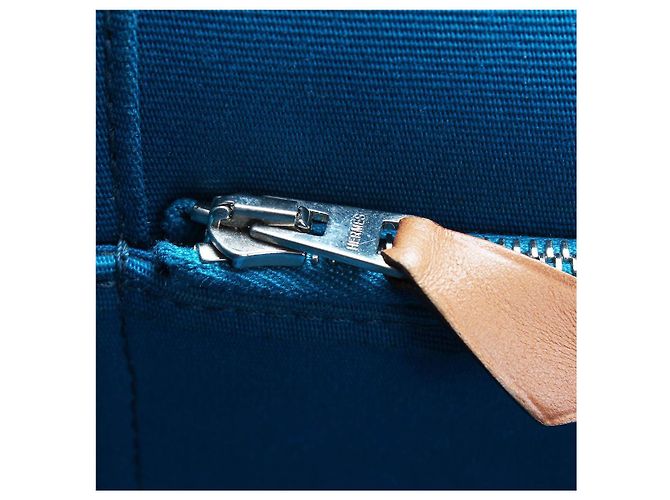 Hermès Cabag Elan Tragetasche Blau - Ansicht 10