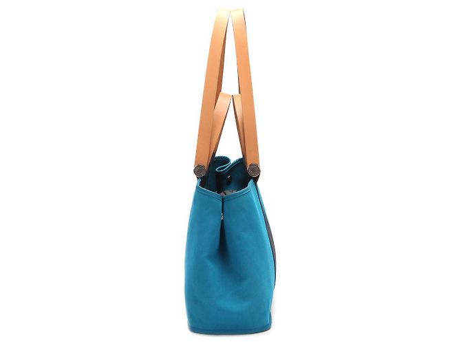 Hermès Cabag Elan Tragetasche Blau - Ansicht 3