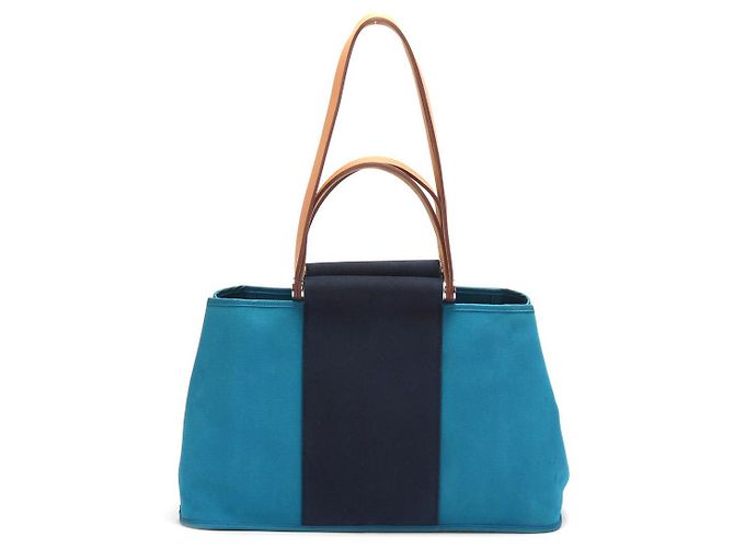 Hermès Cabag Elan Tragetasche Blau - Ansicht 4