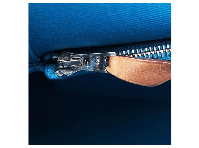 Hermès Cabag Elan Tragetasche Blau - Ansicht 7
