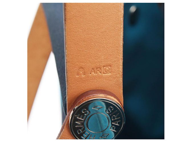 Hermès Cabag Elan Tragetasche Blau - Ansicht 8