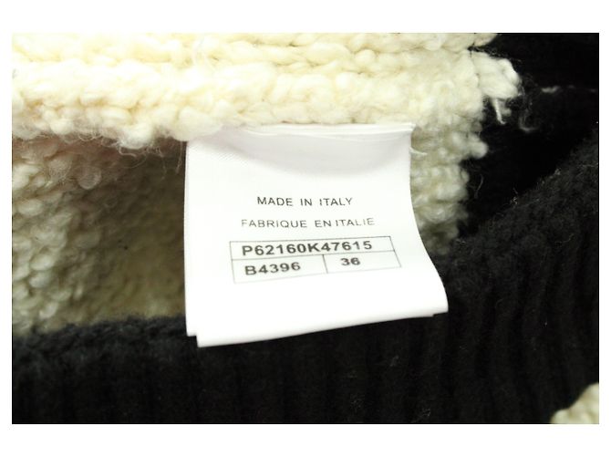 Chanel Kapuzenjacke mit Reißverschluss aus weißer Kaschmirwolle - Ansicht 5