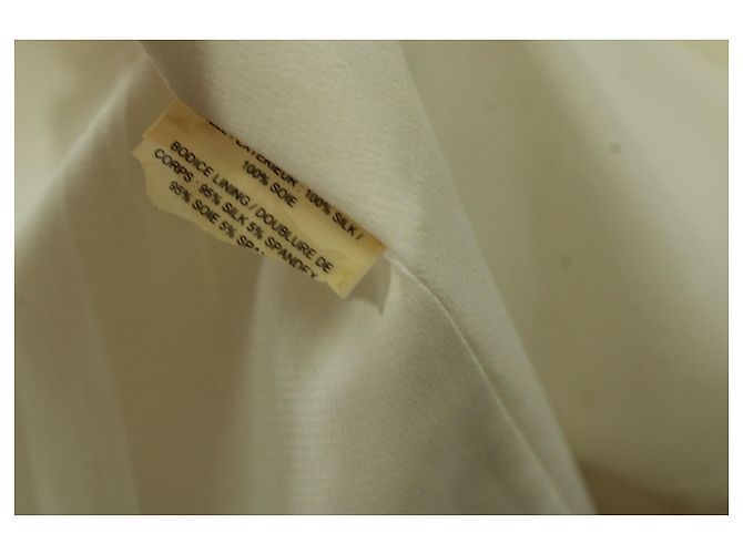 Alice + Olivia Mini abito floreale con schiena scoperta in seta bianca Bianco - vista 6