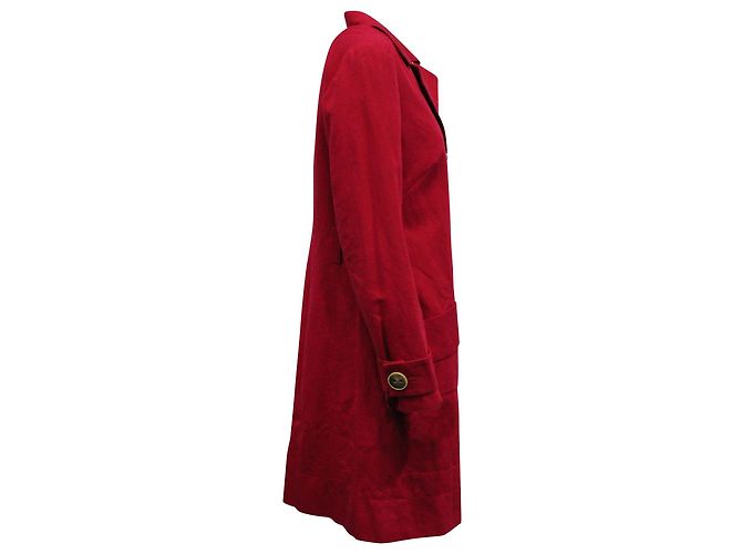 Gabardina Kenzo de algodón rojo - vista 2