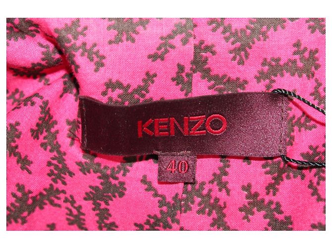 Gabardina Kenzo de algodón rojo - vista 5
