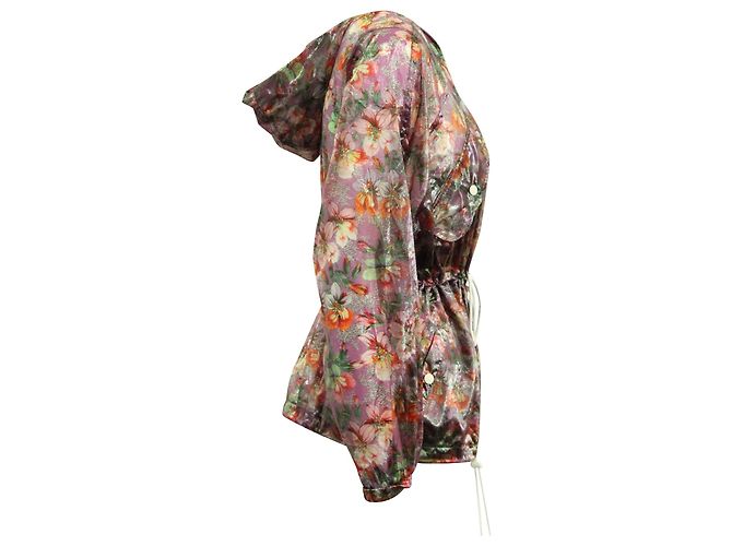 Isabel Marant Olaz Floral-Print Hooded Jacket in Multicolor Polyester - view 2