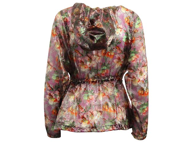 Isabel Marant Olaz Floral-Print Hooded Jacket in Multicolor Polyester - view 3