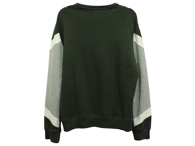 Neil Barrett Neopren-Sweatshirt mit Geomuster aus grünem Lyocell - Ansicht 2