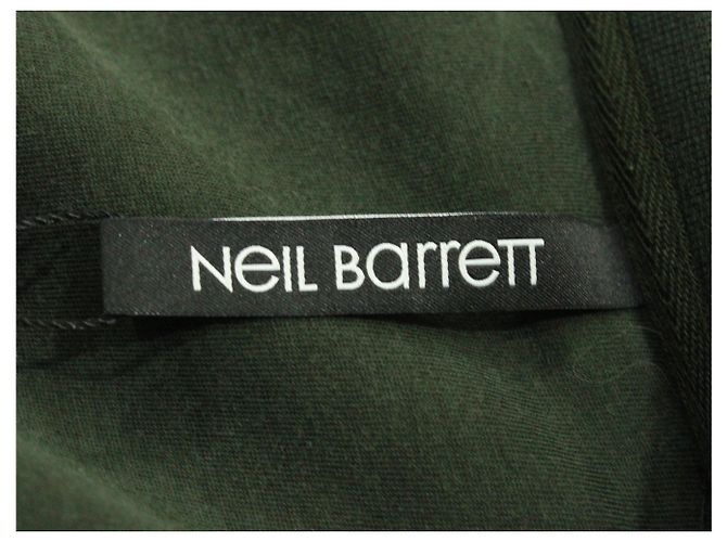 Neil Barrett Neopren-Sweatshirt mit Geomuster aus grünem Lyocell - Ansicht 3