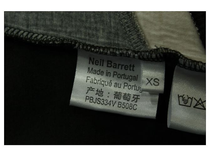 Neil Barrett Neopren-Sweatshirt mit Geomuster aus grünem Lyocell - Ansicht 4