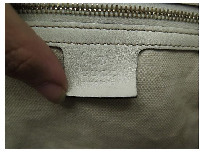 GUCCI x UNICEF BOSTON JOY LONA MONOGRAMA ELEFANTES BOLSA DE MÃO Cru - vista 20