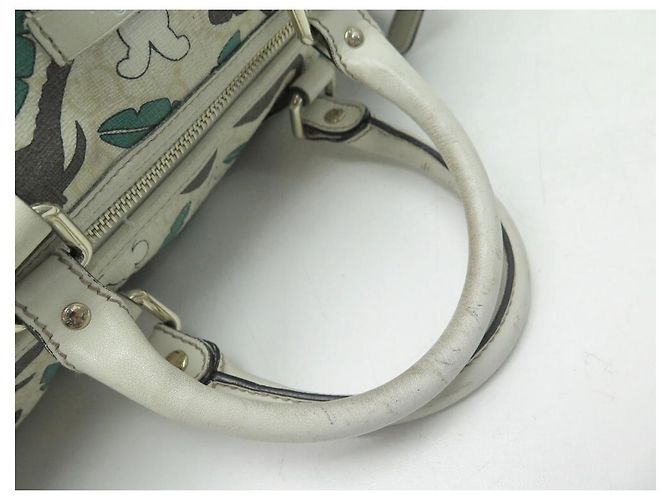 GUCCI x UNICEF BOSTON JOY LONA MONOGRAMA ELEFANTES BOLSA DE MÃO Cru - vista 7