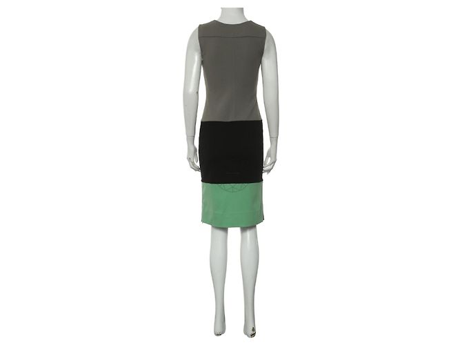 Diane Von Furstenberg DvF Sharby Etuikleid mit Farbblock Mehrfarben - Ansicht 2