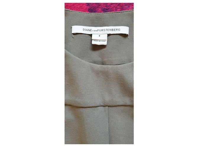 Diane Von Furstenberg DvF Sharby Etuikleid mit Farbblock Mehrfarben - Ansicht 3