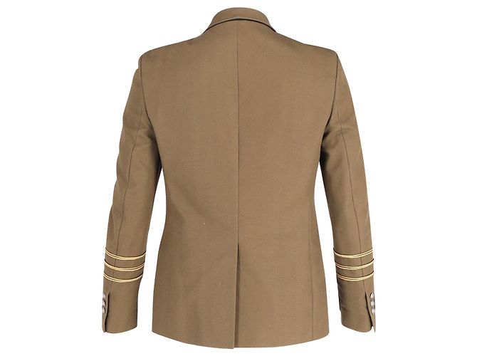 Balmain Slim-Fit Embellished Blazer in Green Cotton - view 6