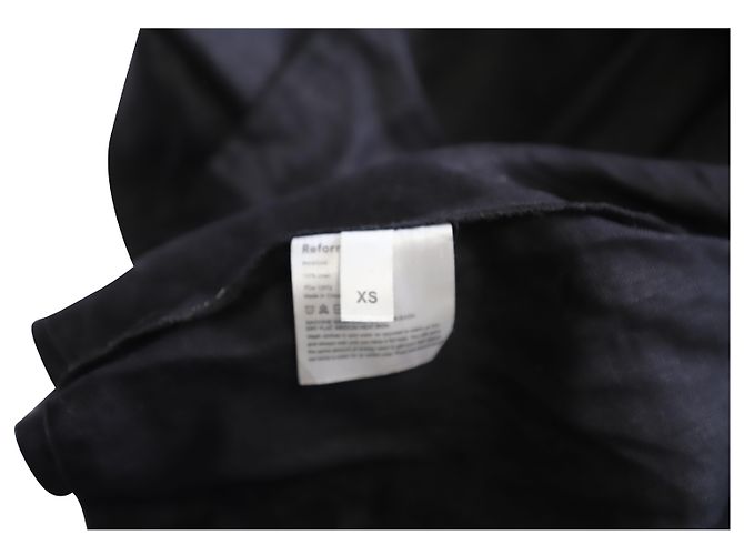 Reformation VESTIDO MIDI REFORMA GITANE EN LINO NEGRO - vista 8
