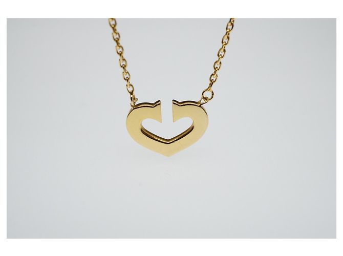 Cartier C di Cartier Cuore 18Collana in oro giallo K Gold hardware - vista 5