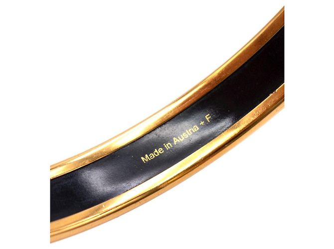 Trim Hermès Bracciale rigido smaltato Caleche GHW Beige - vista 5