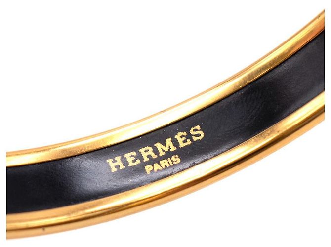 Trim Hermès Bracciale rigido smaltato Caleche GHW Beige - vista 6