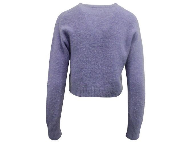 Autre Marque Acne Studios Kurzer Cardigan aus hellviolettem Nylon - Ansicht 3