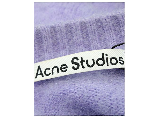 Autre Marque Acne Studios Kurzer Cardigan aus hellviolettem Nylon - Ansicht 4