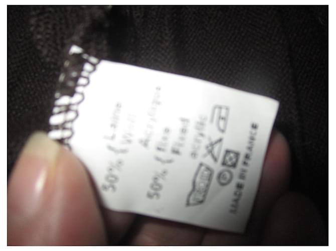 Autre Marque Olivier Philips Pullover Dunkelbraun Merinowolle - Ansicht 8
