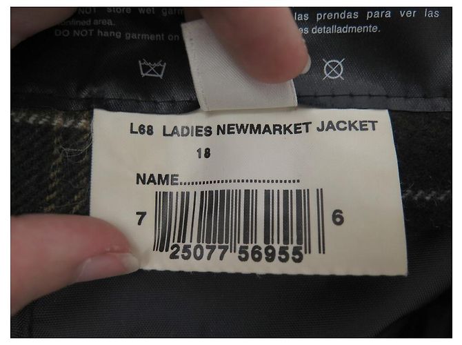 CHAQUETA ABRIGO BARBOUR NEWMARKET L 44 ABRIGO CHAQUETA DE ALGODÓN ACEITE NEGRO - vista 5