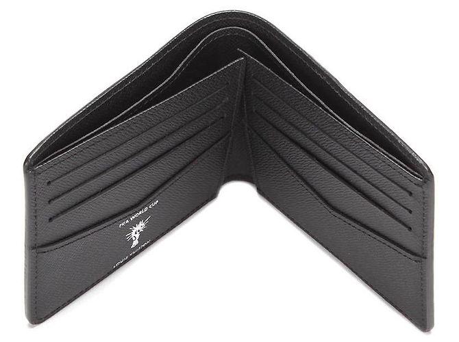 Slender Louis Vuitton Portefeuille mince coupe du monde de la FIFA Noir - vue 7