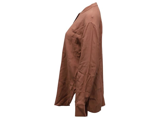 BLUSA DE BOTONES VINCE Castaño Rosa - vista 2