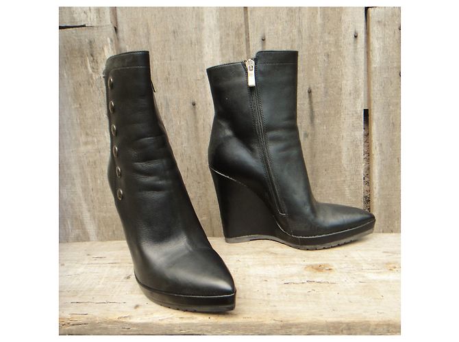 botines sportmax 37 Negro - vista 2