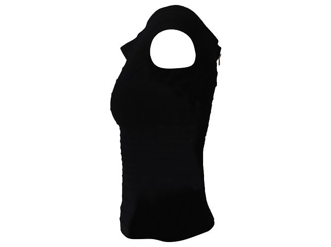Herve Leger Bandage Top en rayón negro - vista 3