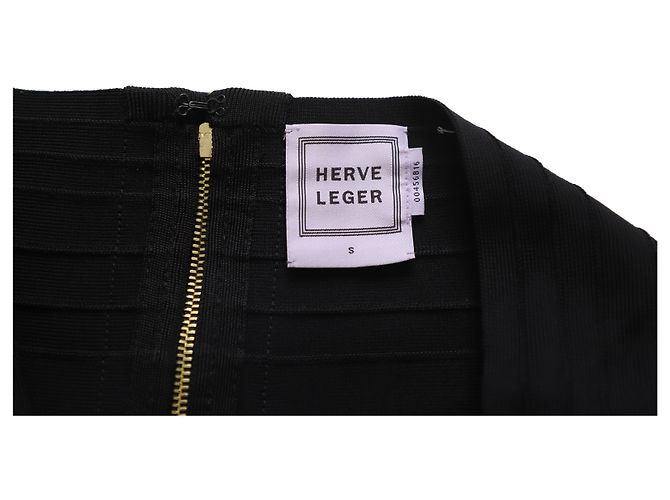 Herve Leger Bandage Top en rayón negro - vista 7