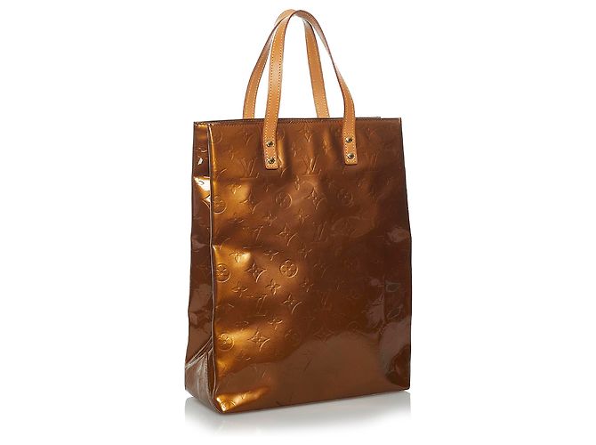 Louis Vuitton Brown Vernis Reade MM Marrone Bronzo Marrone chiaro - vista 2