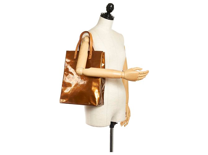 Louis Vuitton Brown Vernis Reade MM Marrone Bronzo Marrone chiaro - vista 9