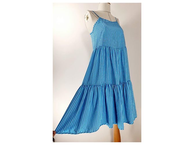 Abito a righe blu Mads Norgaard - vista 2