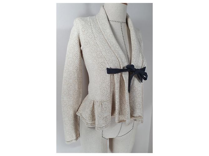 Odd Molly Beige Cotton Cardigan - view 2