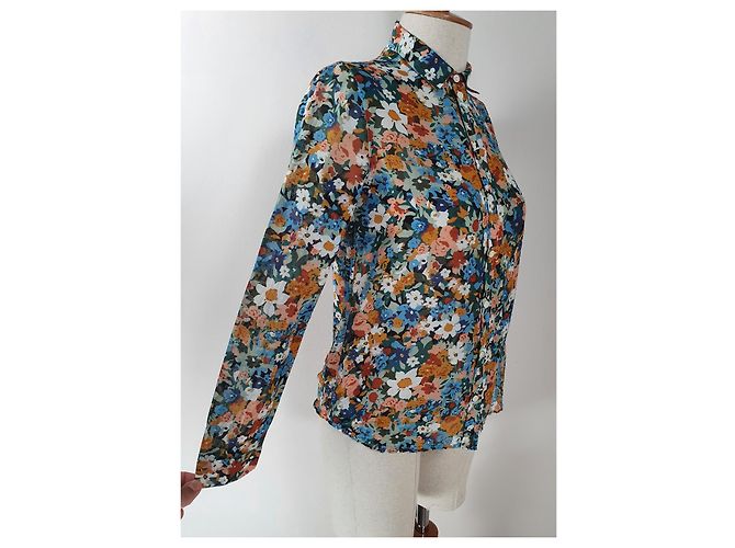 Blusa SéZane de Algodón y Seda Multicolor - vista 3
