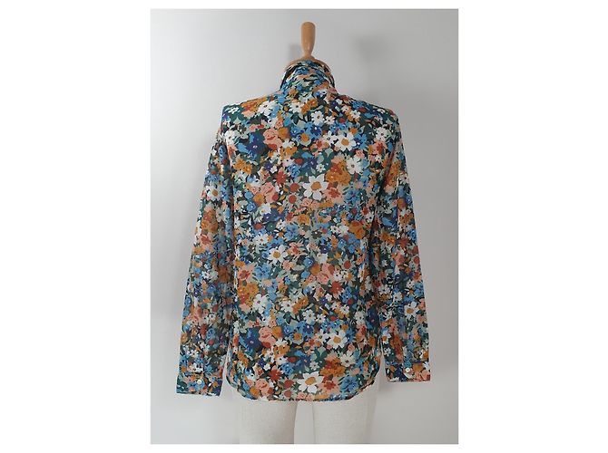 Blusa SéZane de Algodón y Seda Multicolor - vista 4