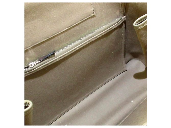 Hermès Hermes Brown Cabag Elan Canvas Satchel Marrone Beige - vista 5