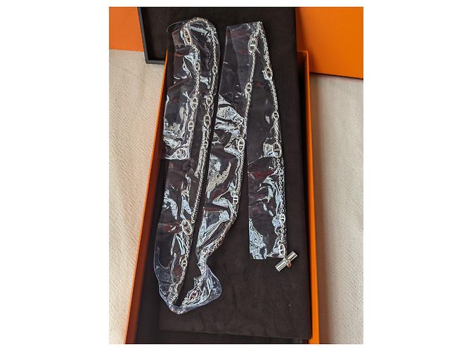 Hermès Farandole 160 Collana Lunga cm Argento 925 scatola Nuovo di zecca Silver hardware - vista 12