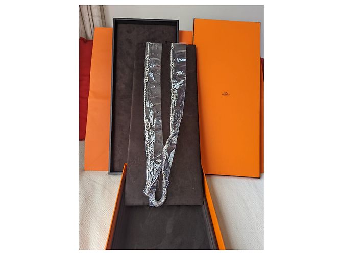 Hermès Farandole 160 Collana Lunga cm Argento 925 scatola Nuovo di zecca Silver hardware - vista 14