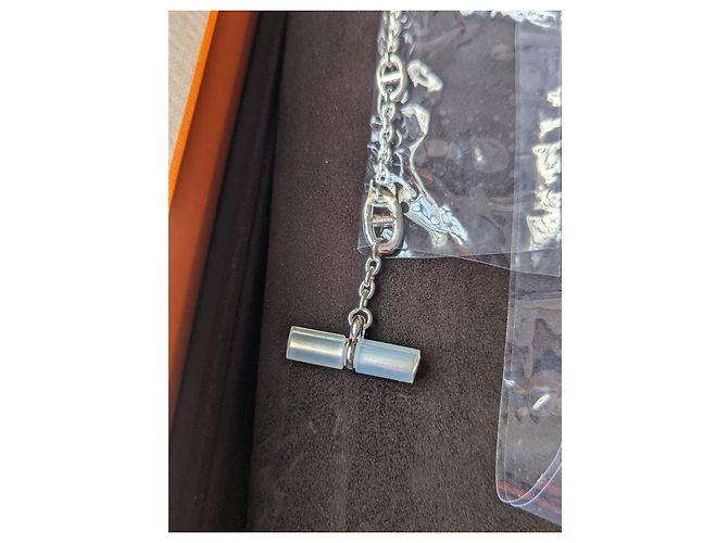 Hermès Farandole 160 Collana Lunga cm Argento 925 scatola Nuovo di zecca Silver hardware - vista 15
