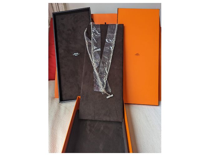 Hermès Farandole 160 Collana Lunga cm Argento 925 scatola Nuovo di zecca Silver hardware - vista 3