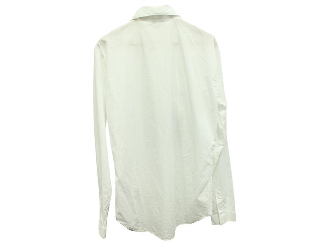 JW Anderson J.W. Anderson Printed Button Down Shirt in White Cotton - view 2