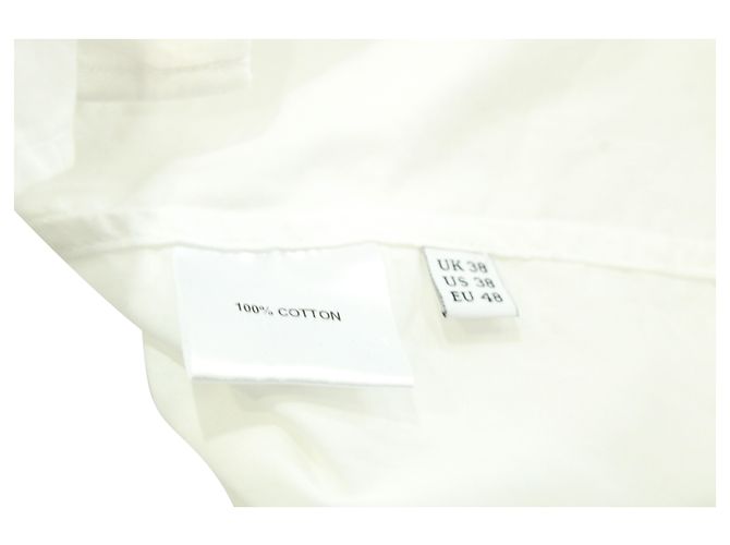 JW Anderson J.W. Anderson Printed Button Down Shirt in White Cotton - view 4