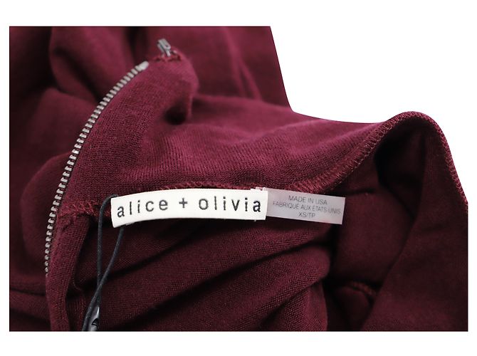 bordeaux Merlot Top dolcevita alice + olivia - vista 4