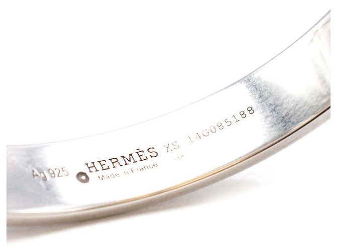 Ring Hermès Bracciale Collier de Chien in argento sterling XS Metallico - vista 5