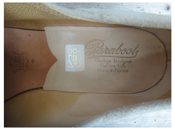 Vintage Paraboot-Derbys p 39,5 Aus weiß - Ansicht 7